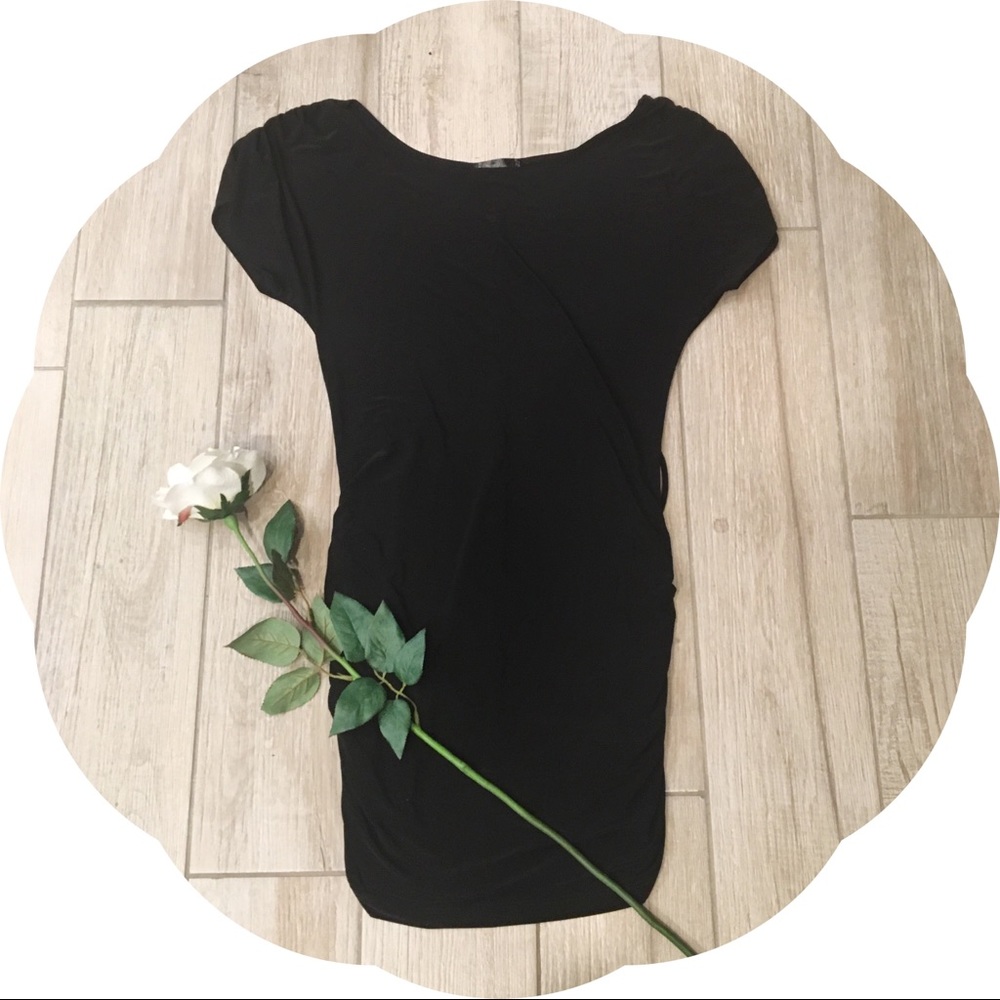 Mandee Black Jersey Dress
